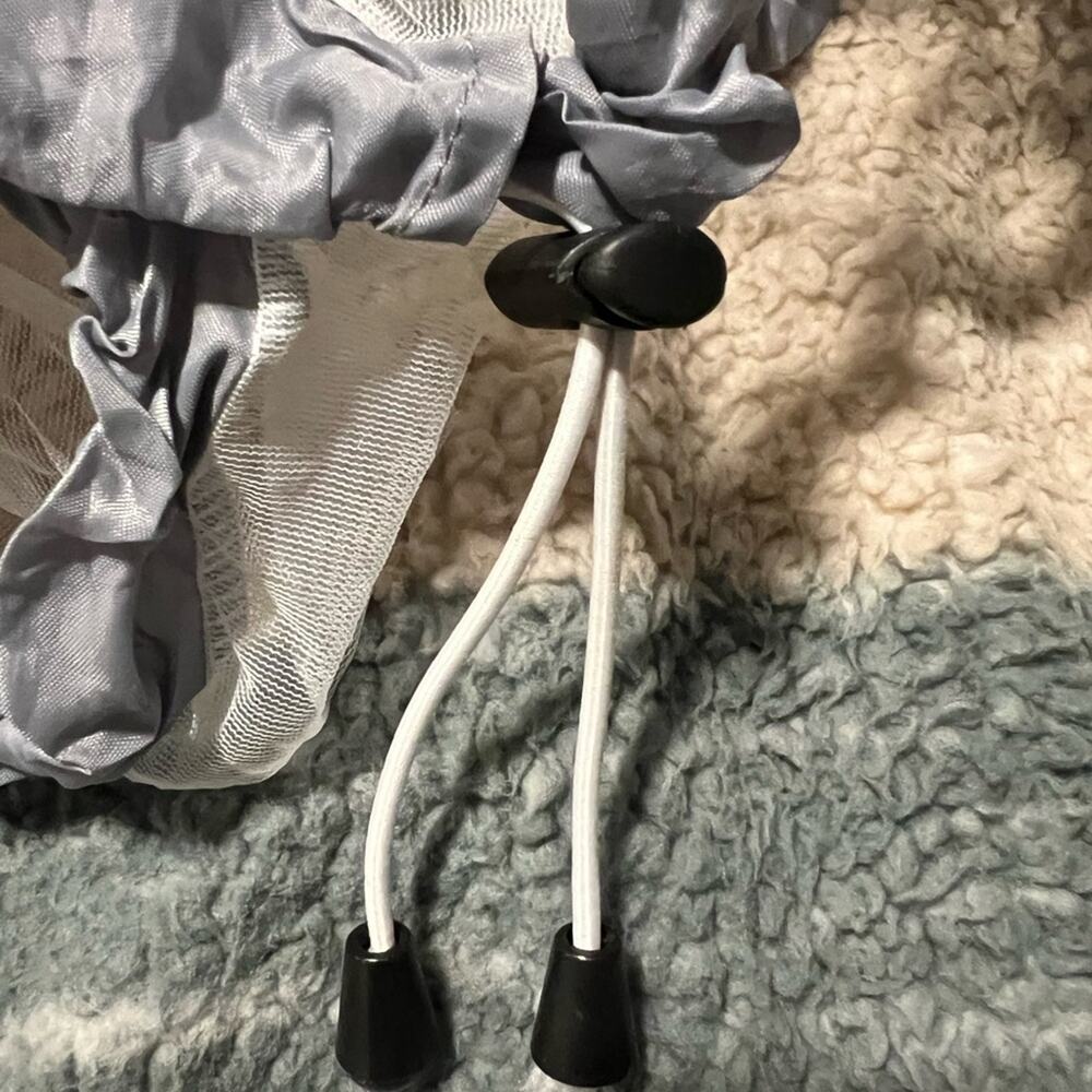 Universal Stroller Mosquito Net Baby Bug Insect Cover Drawstring Breathable EUC - Picture 2 of 6